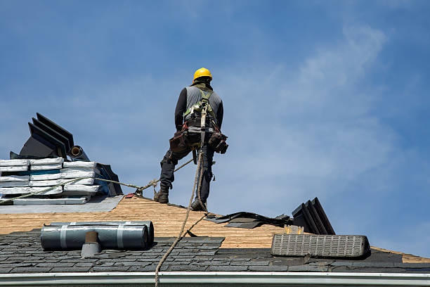 Professional Roofing technician working in Roanoke, TX